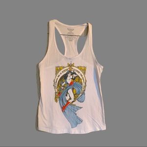 Racerback Wonder Woman tank.  Size small.